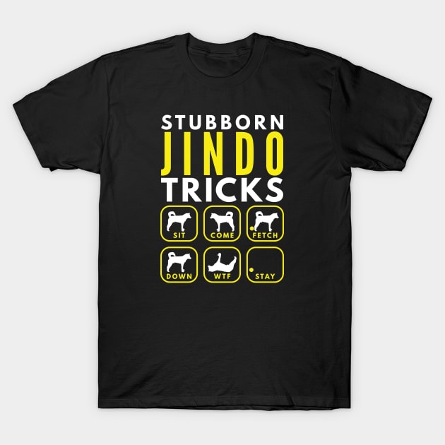 Stubborn Jindo Tricks - Dog Training T-Shirt by DoggyStyles